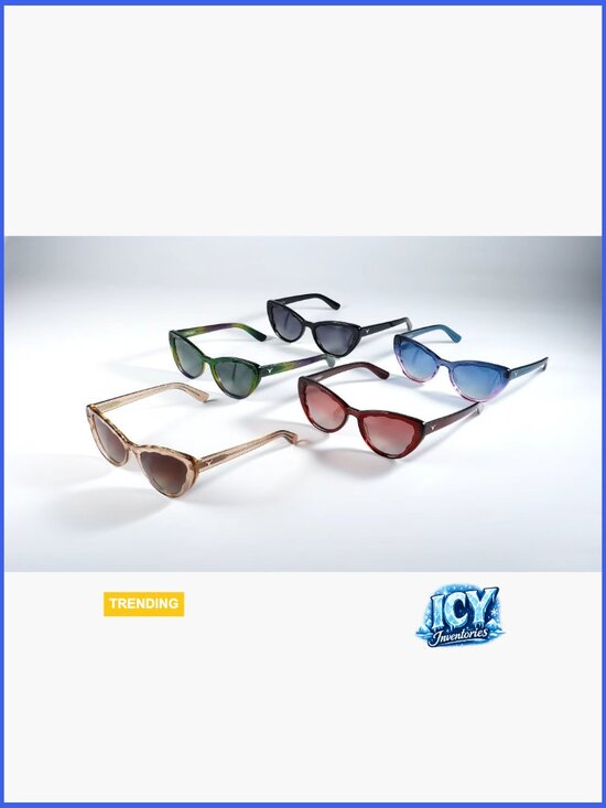 Retro Cat Eye Sunglasses Polarized UV400 Petal Frame
